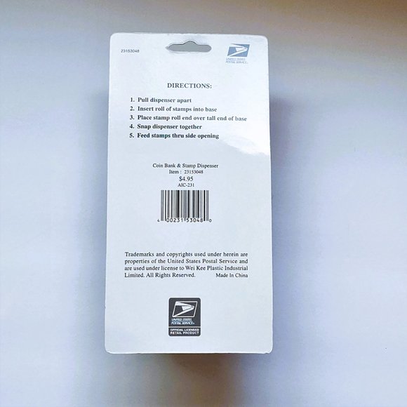 NEW USPS Mailbox Postage Stamp Dispenser / Piggy Bank - Picture 4 of 8